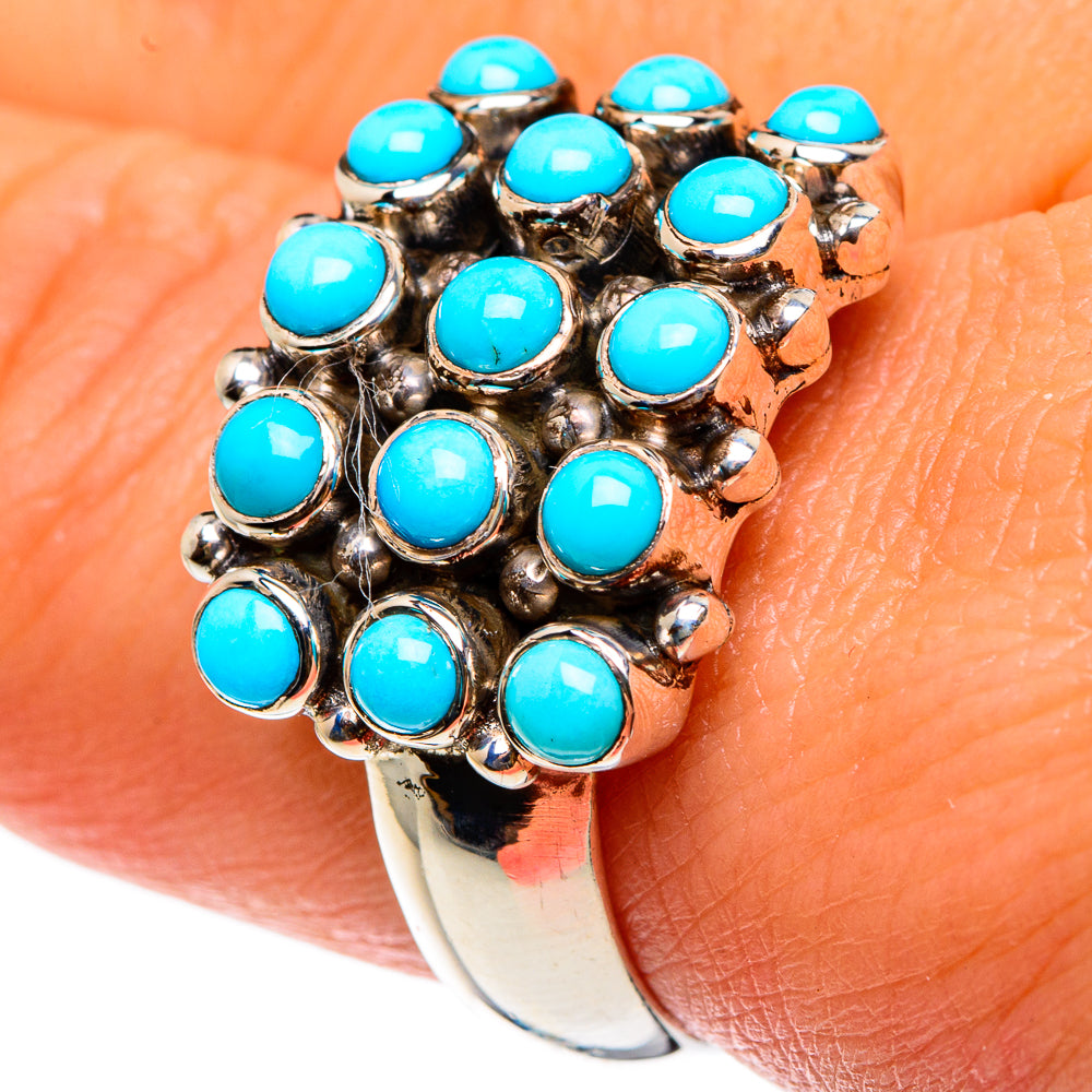 Tibetan Turquoise Rings handcrafted by Anasilvercos - RING83032