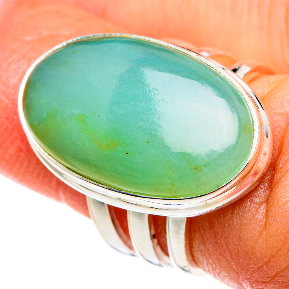 Chrysoprase Rings handcrafted by Anasilvercos - RING83035
