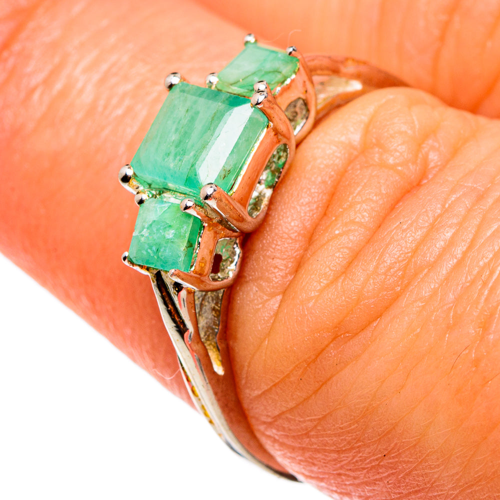 Emerald Rings handcrafted by Anasilvercos - RING83036
