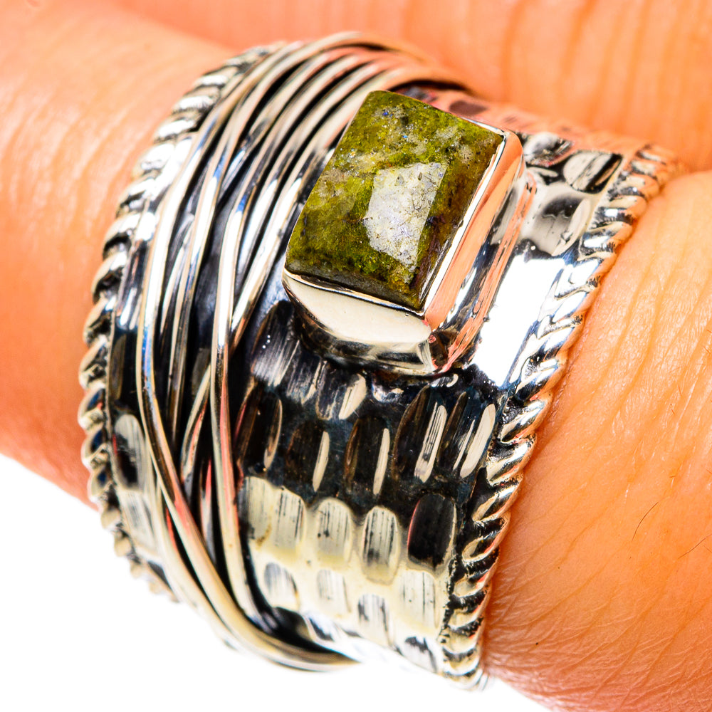 Rainforest Jasper Rings handcrafted by Anasilvercos - RING83037