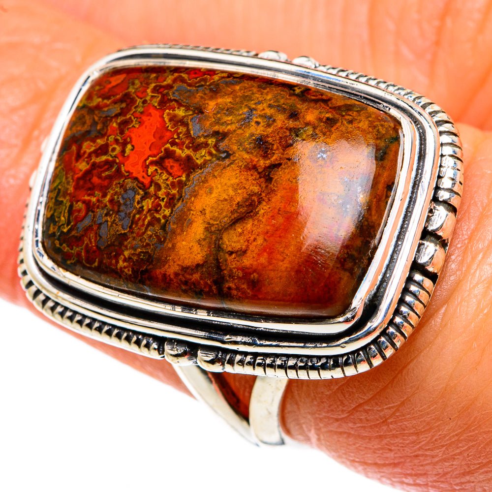 Moroccan Agate Rings handcrafted by Anasilvercos - RING83039