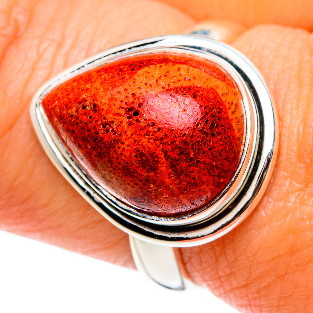Sponge Coral Rings handcrafted by Anasilvercos - RING83042