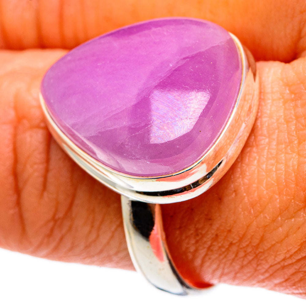 Pink Moonstone Rings handcrafted by Anasilvercos - RING83046
