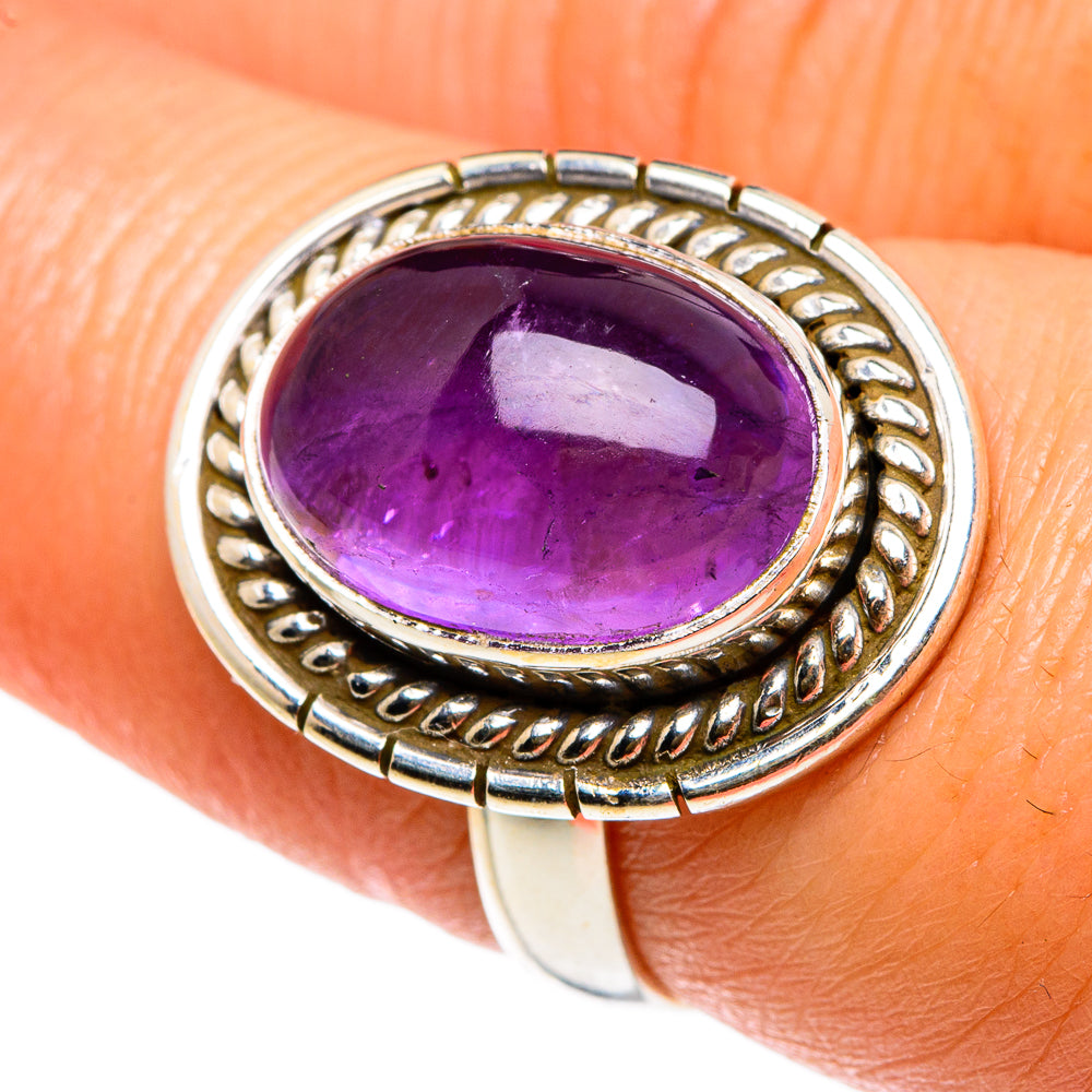 Amethyst Rings handcrafted by Anasilvercos - RING83049