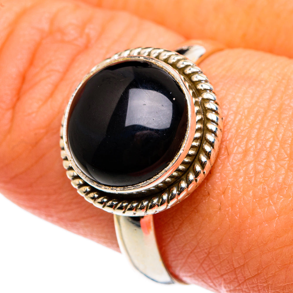 Black Onyx Rings handcrafted by Anasilvercos - RING83050