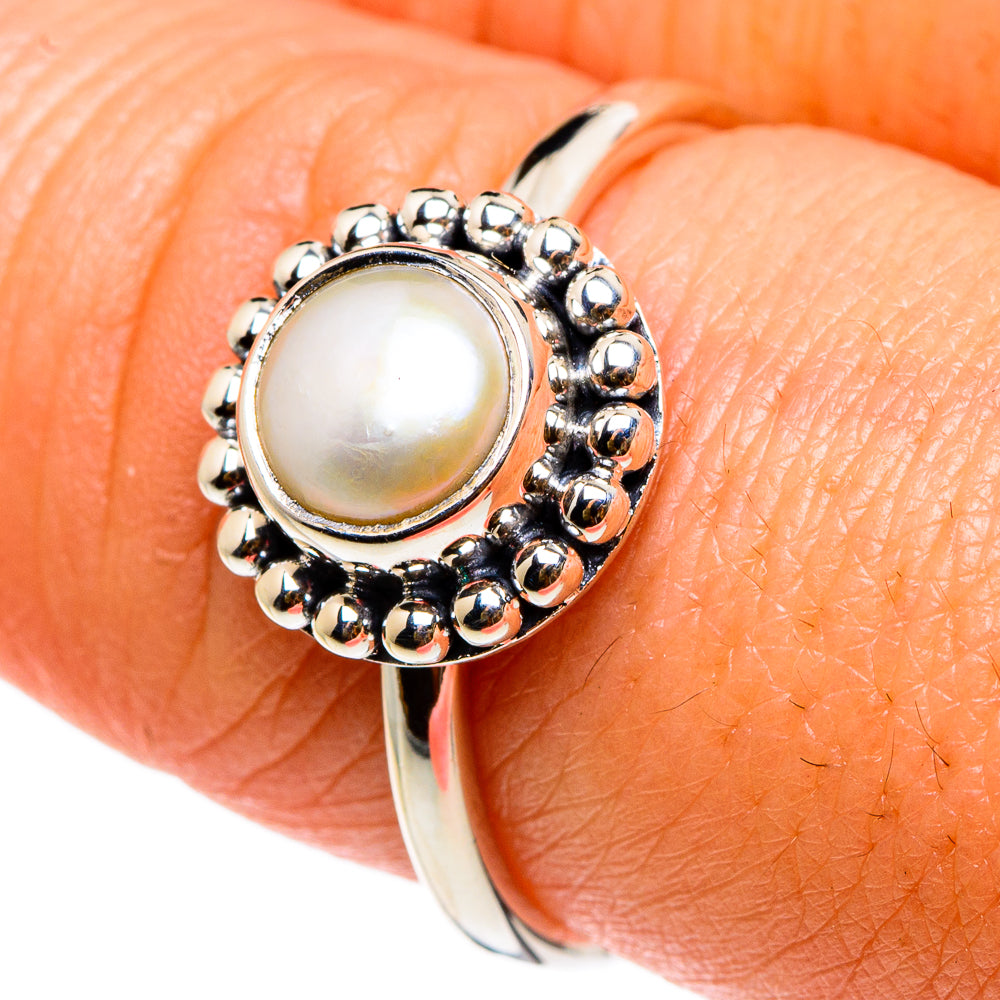 Cultured Pearl Rings handcrafted by Anasilvercos - RING83053