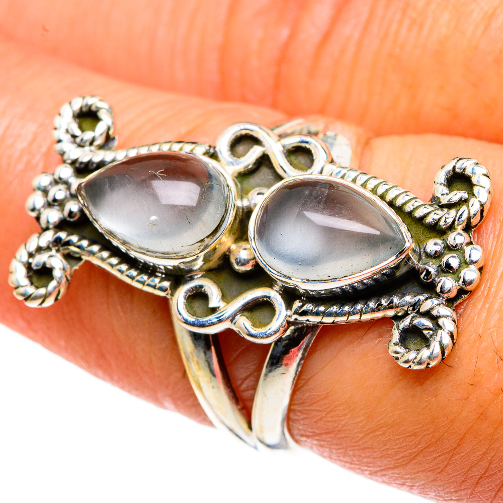 Aquamarine Rings handcrafted by Anasilvercos - RING83054