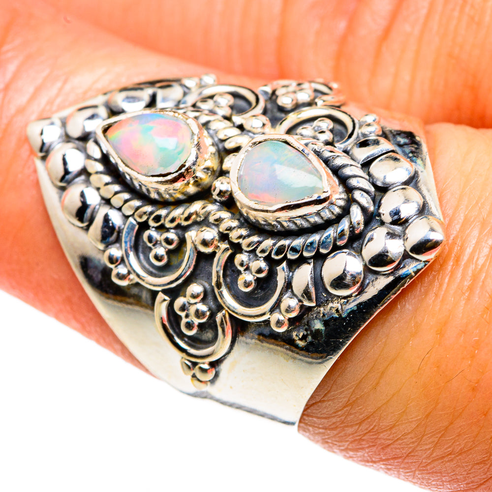 Ethiopian Opal Rings handcrafted by Anasilvercos - RING83058