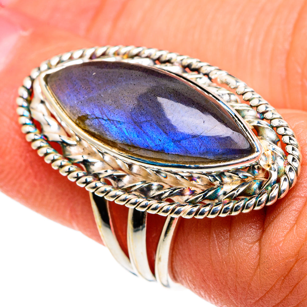 Labradorite Rings handcrafted by Anasilvercos - RING83066
