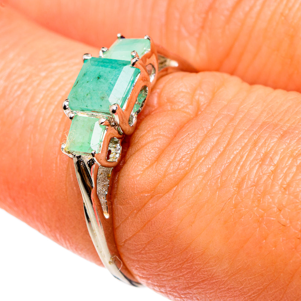 Emerald Rings handcrafted by Anasilvercos - RING83067