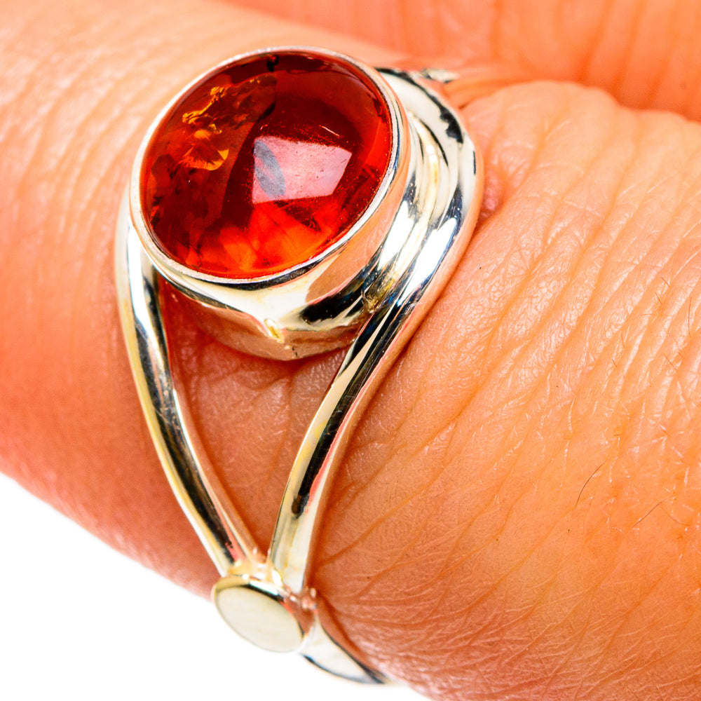 Baltic Amber Rings handcrafted by Anasilvercos - RING83075