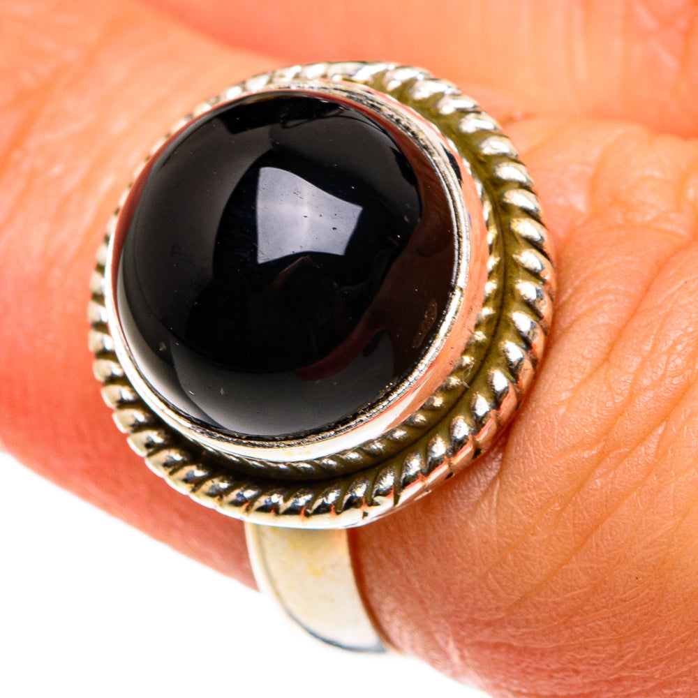 Black Onyx Rings handcrafted by Anasilvercos - RING83084
