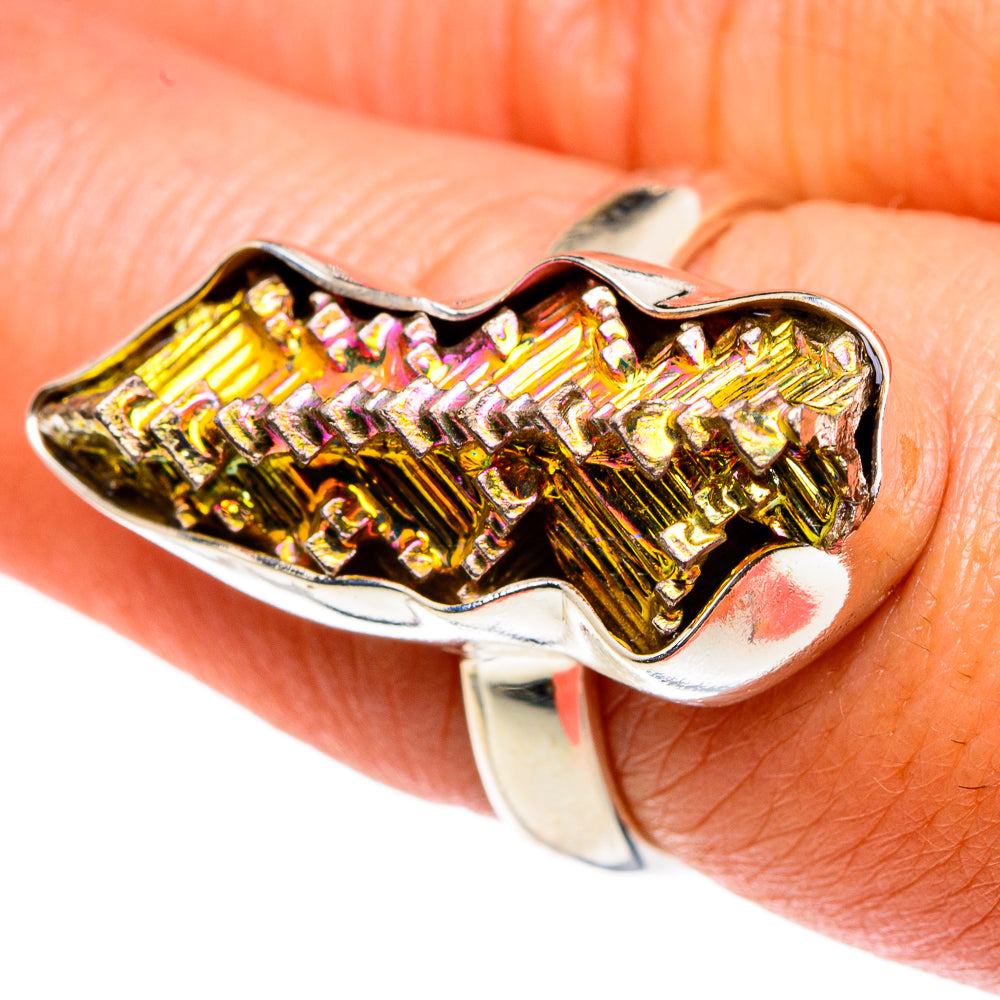 Bismuth Crystal Rings handcrafted by Anasilvercos - RING83090