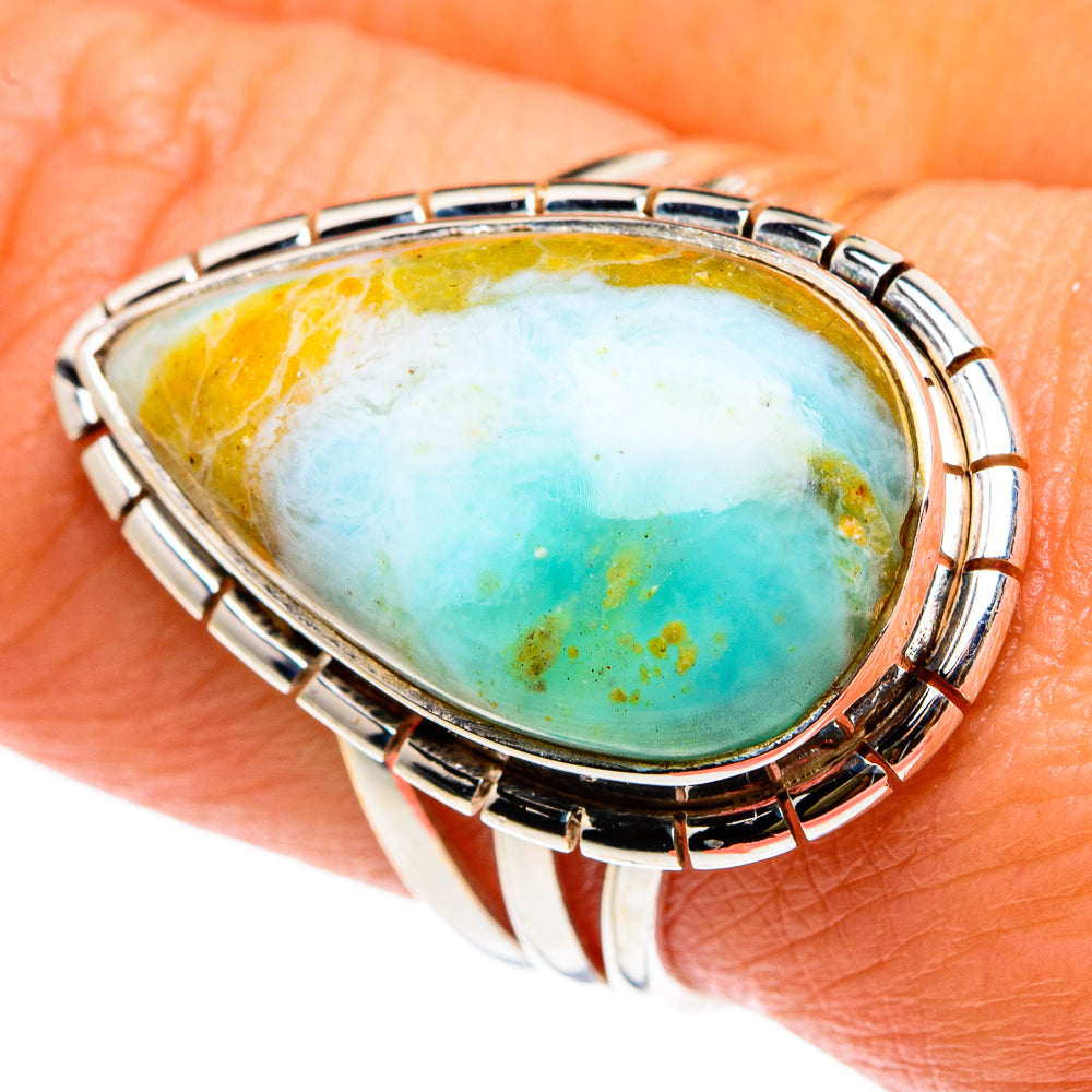 Peruvian Opal Rings handcrafted by Anasilvercos - RING83099