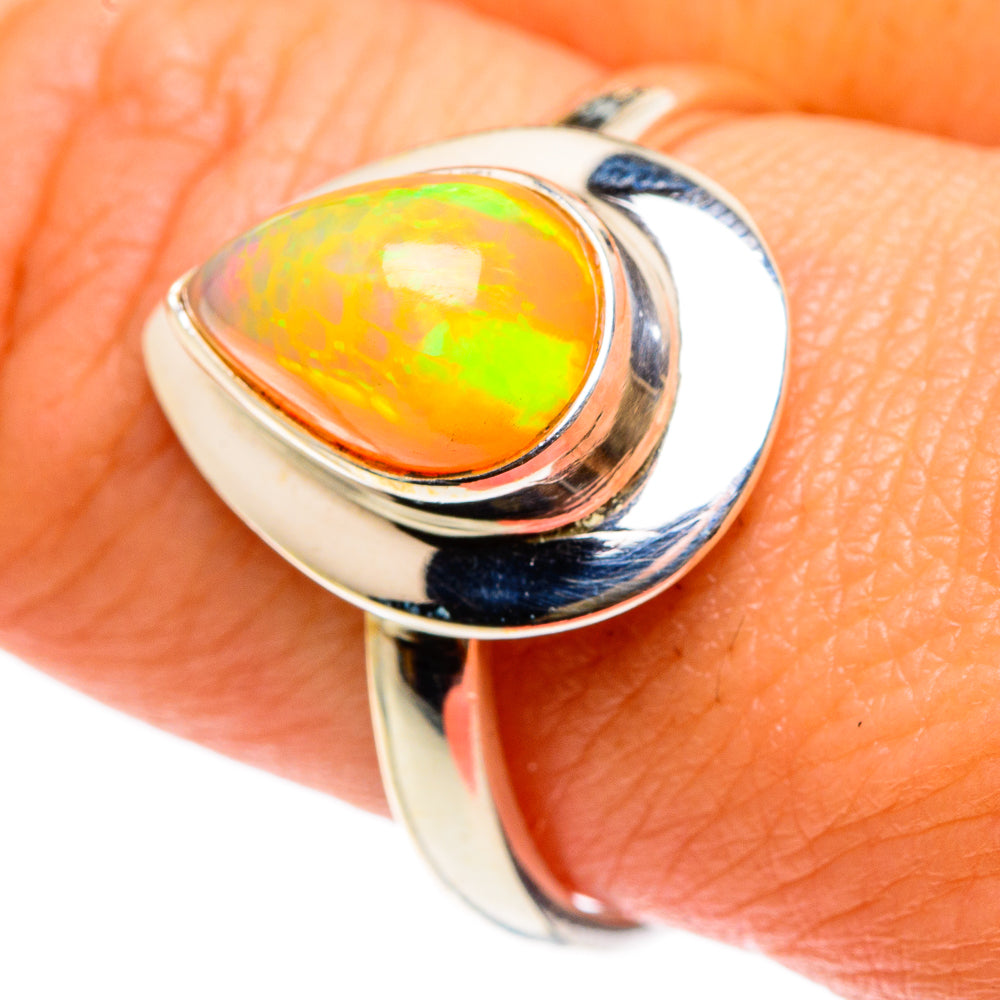 Ethiopian Opal Rings handcrafted by Anasilvercos - RING83121