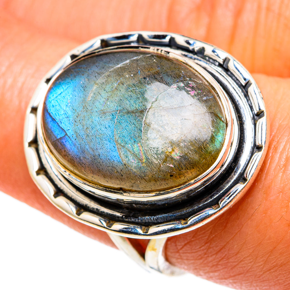 Labradorite Rings handcrafted by Anasilvercos - RING83123