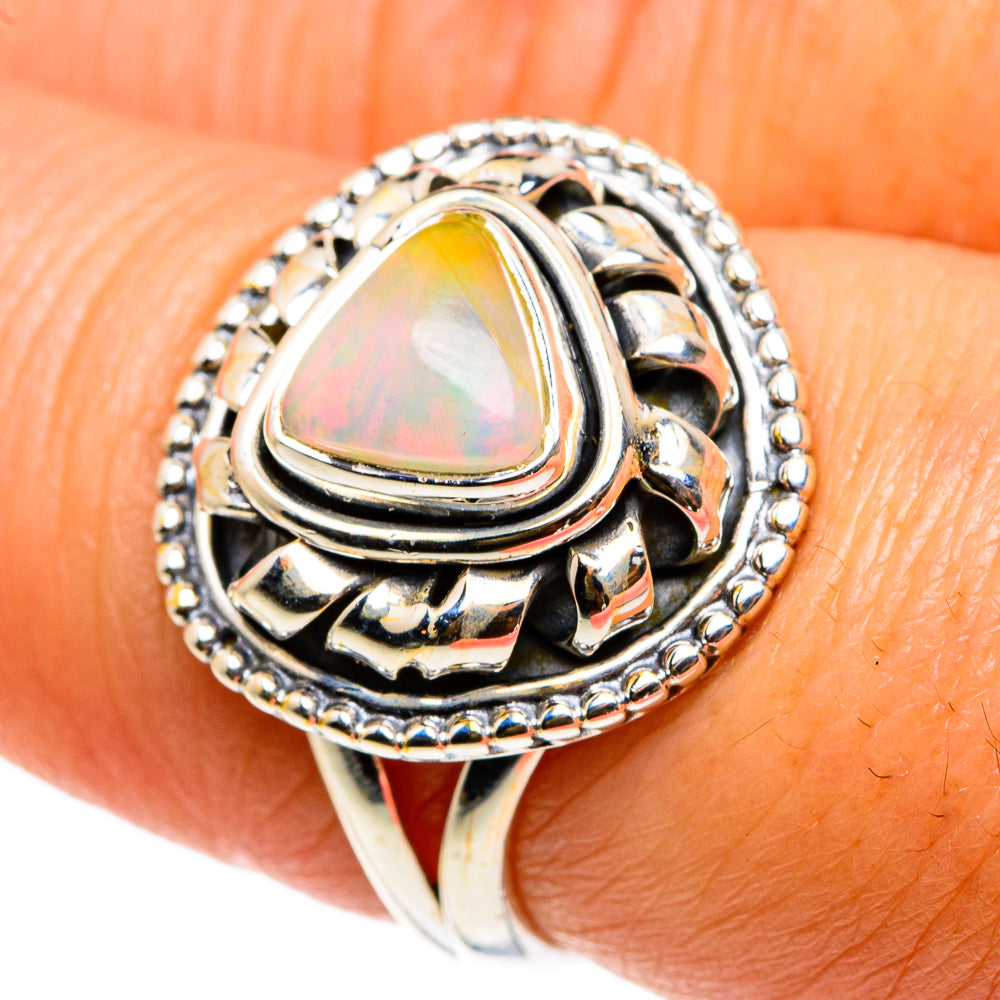 Ethiopian Opal Rings handcrafted by Anasilvercos - RING83151
