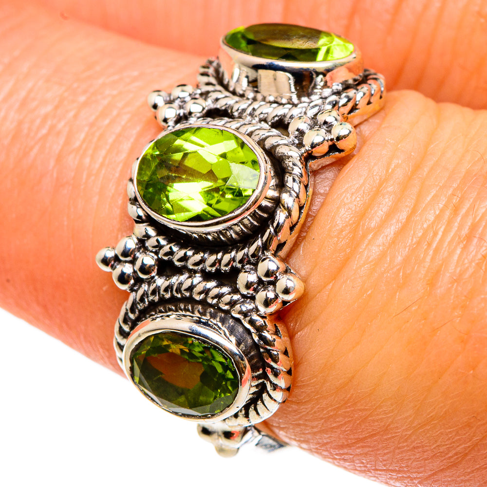 Peridot Rings handcrafted by Anasilvercos - RING83162