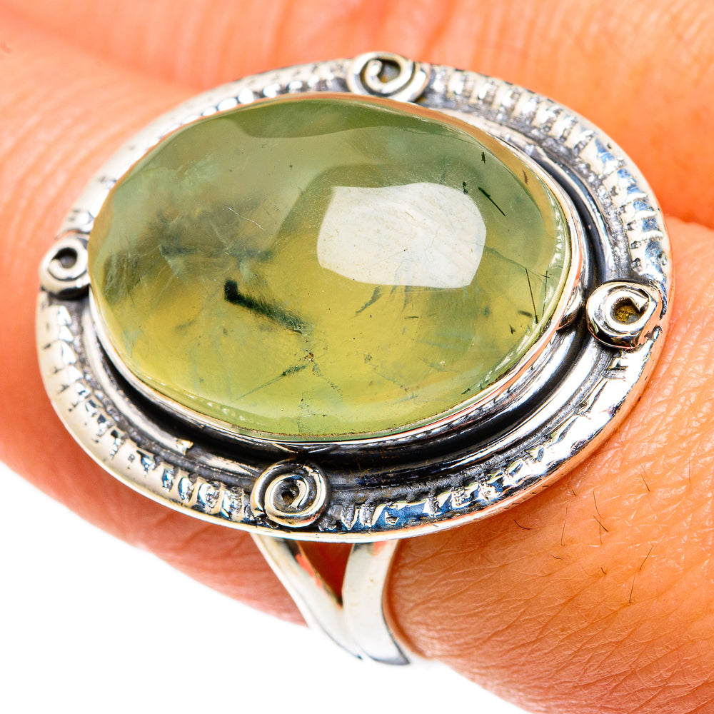Prehnite Rings handcrafted by Anasilvercos - RING83165