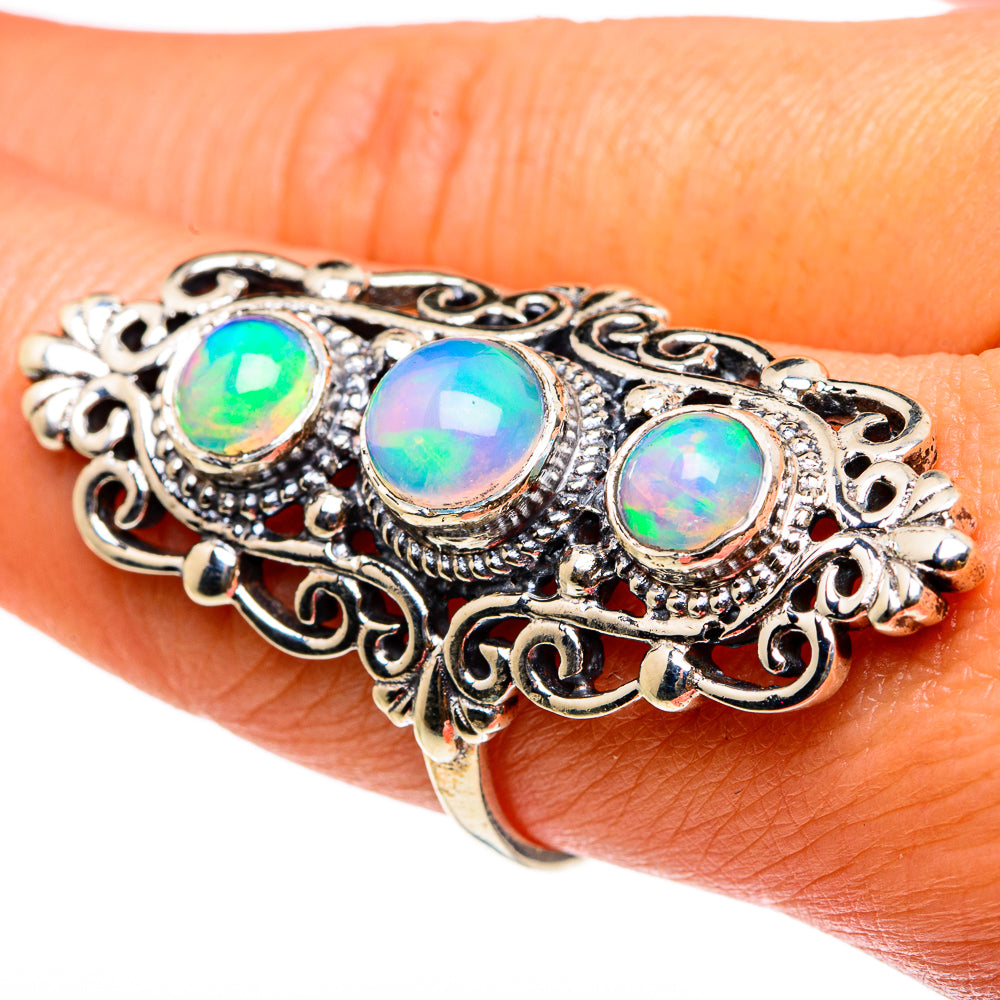 Ethiopian Opal Rings handcrafted by Anasilvercos - RING83188