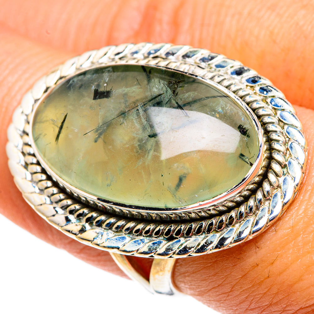 Prehnite Rings handcrafted by Anasilvercos - RING83200
