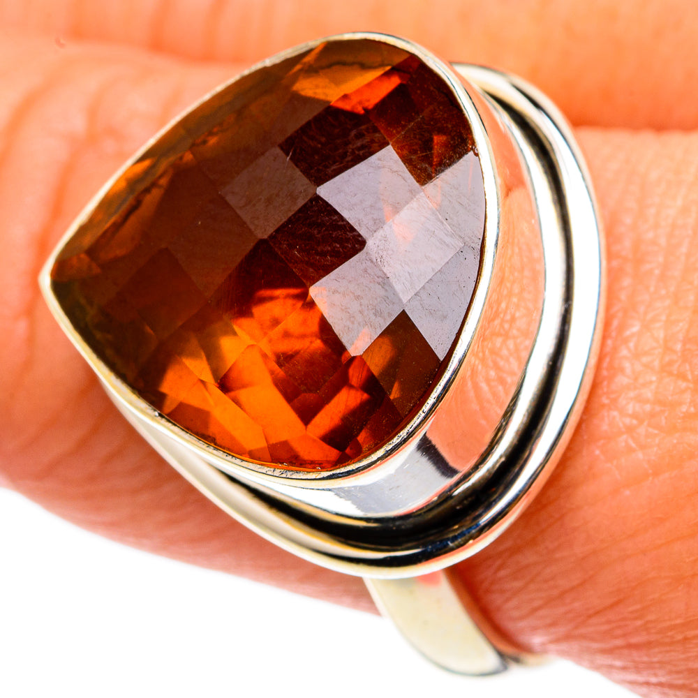 Mandarin Citrine Rings handcrafted by Anasilvercos - RING83206