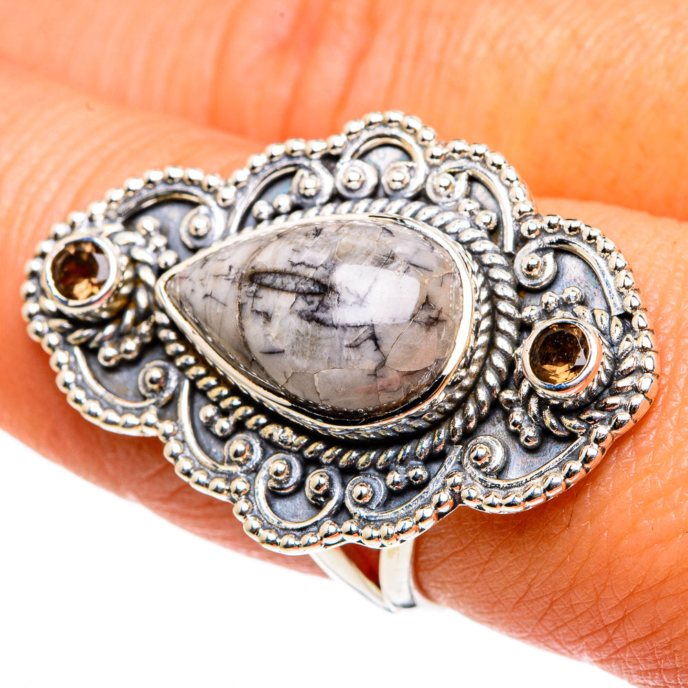 Orthoceras Fossil Rings handcrafted by Anasilvercos - RING83228