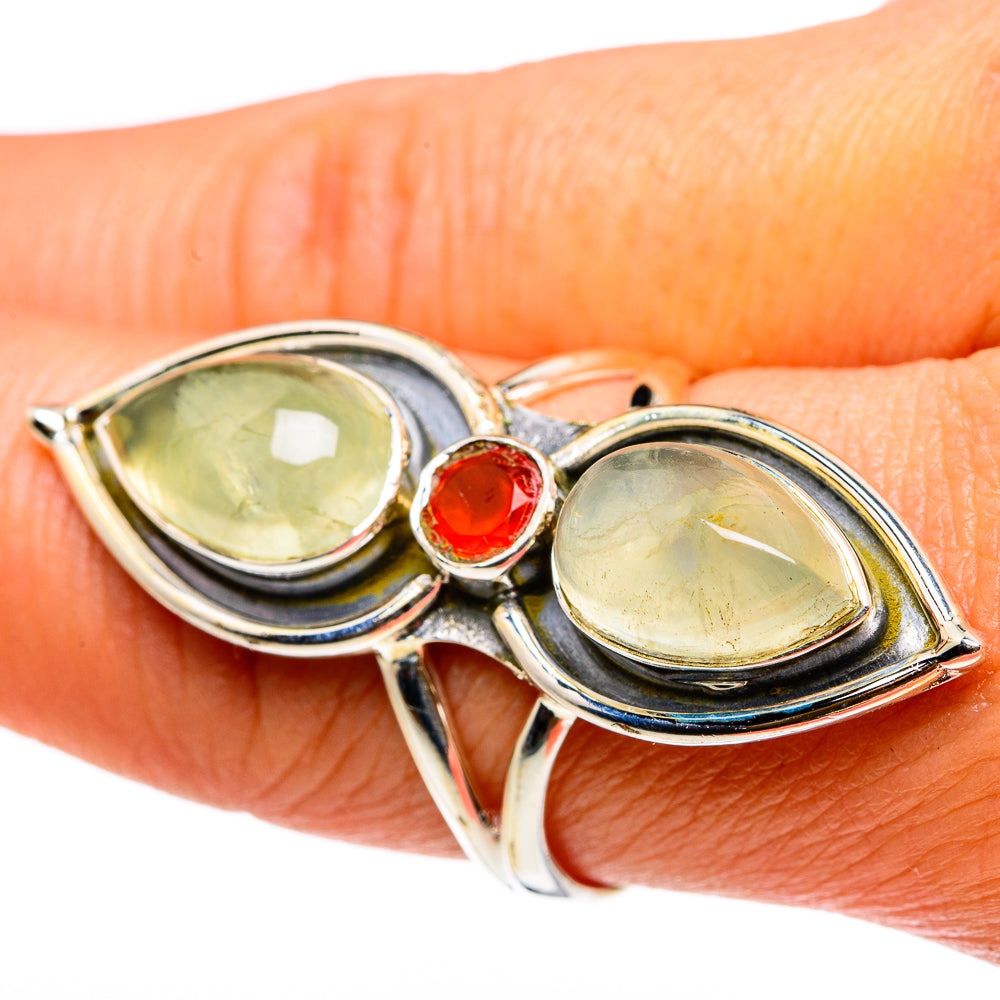 Prehnite Rings handcrafted by Anasilvercos - RING83245