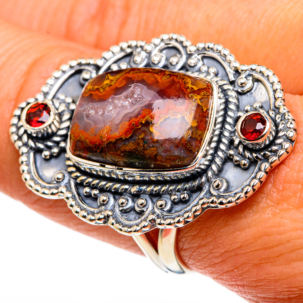 Moroccan Agate Rings handcrafted by Anasilvercos - RING83247