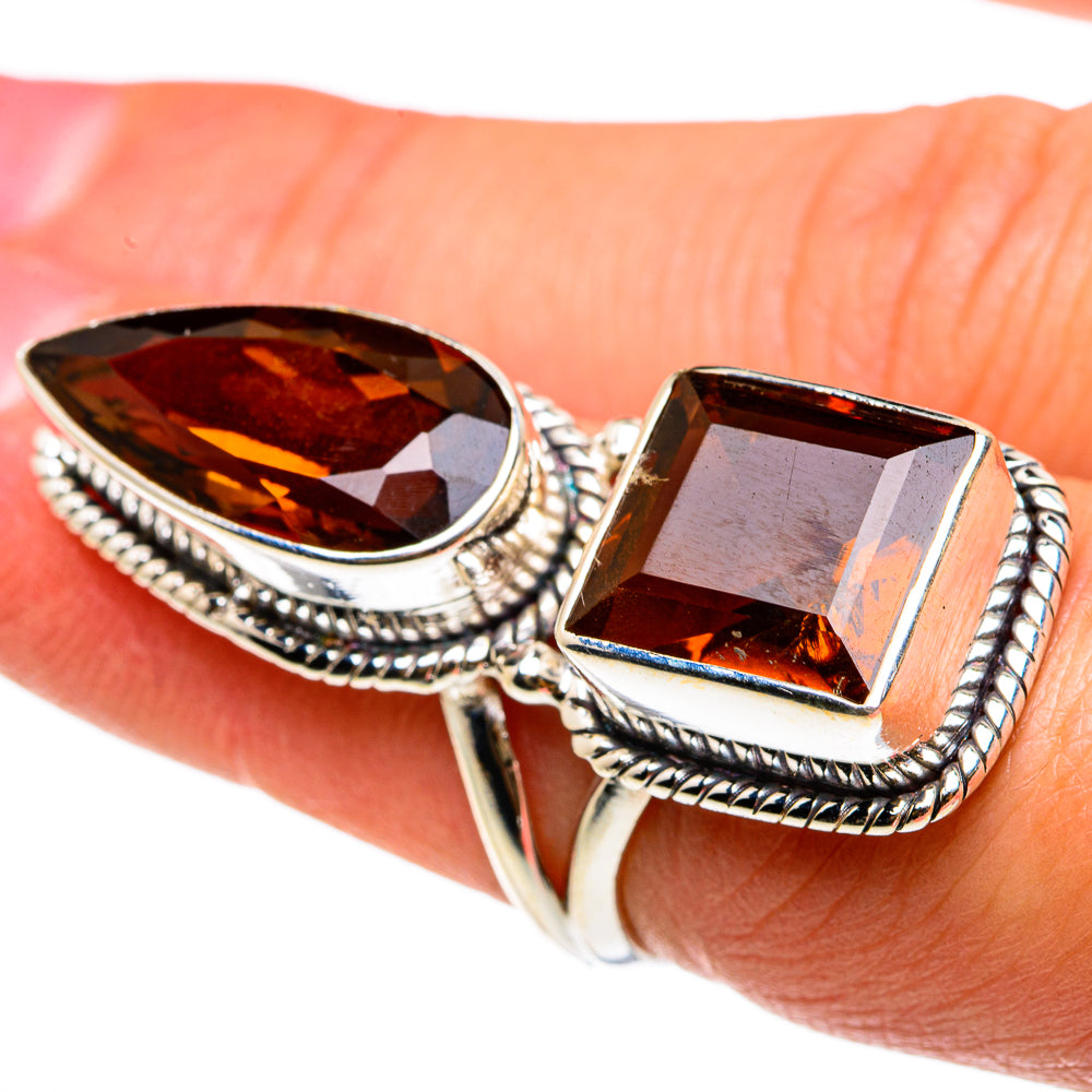 Mandarin Citrine Rings handcrafted by Anasilvercos - RING83249