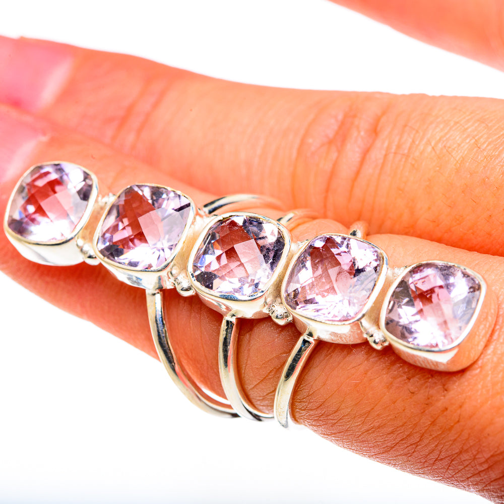 Kunzite Rings handcrafted by Anasilvercos - RING83258