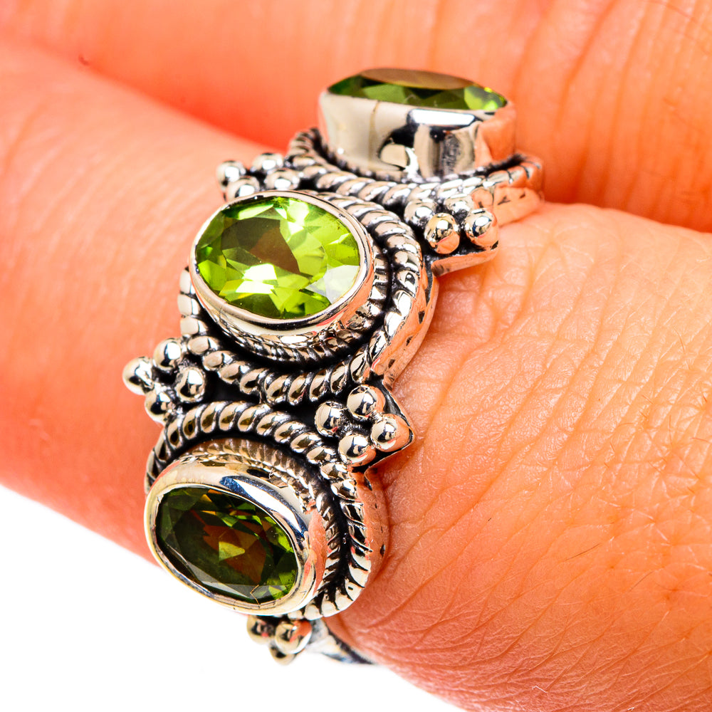 Peridot Rings handcrafted by Anasilvercos - RING83271