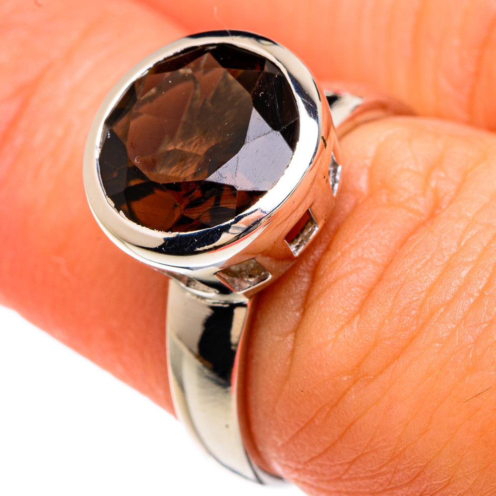 Smoky Quartz Rings handcrafted by Anasilvercos - RING83275