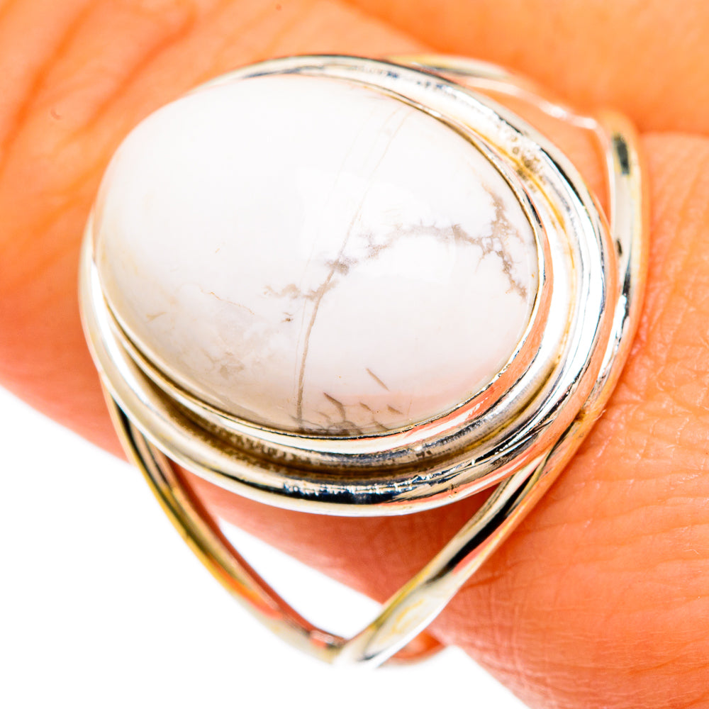 Howlite Rings handcrafted by Anasilvercos - RING83290