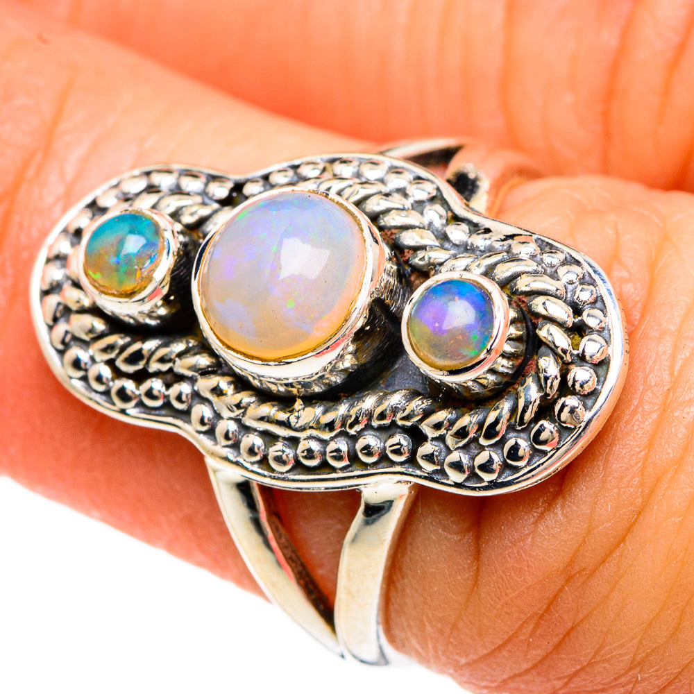 Ethiopian Opal Rings handcrafted by Anasilvercos - RING83294
