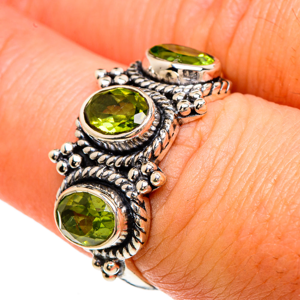 Peridot Rings handcrafted by Anasilvercos - RING83305