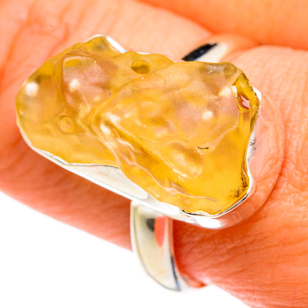 Libyan Glass Rings handcrafted by Anasilvercos - RING83316