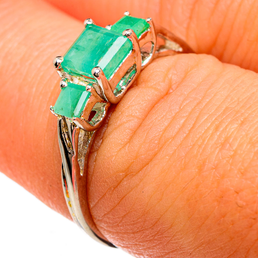 Emerald Rings handcrafted by Anasilvercos - RING83341