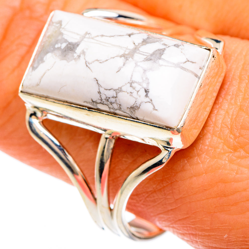 Howlite Rings handcrafted by Anasilvercos - RING83364