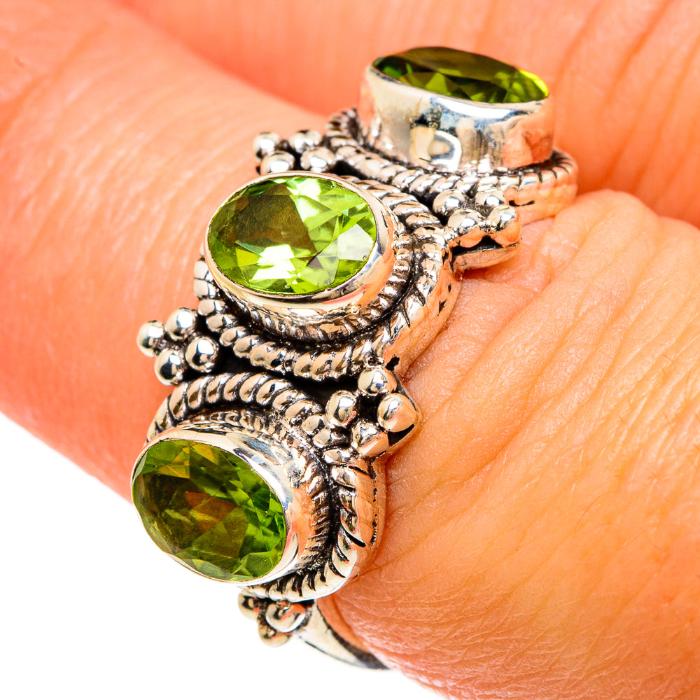 Peridot Rings handcrafted by Anasilvercos - RING83376