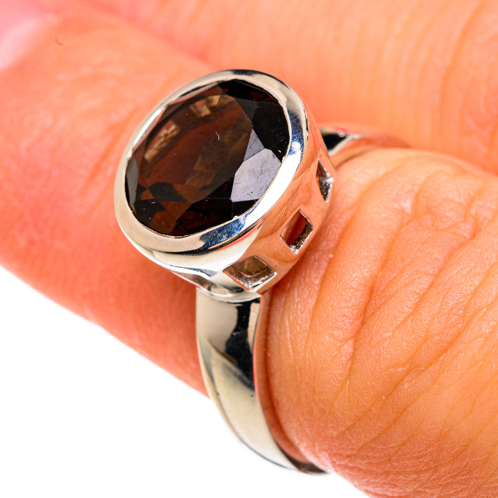 Smoky Quartz Rings handcrafted by Anasilvercos - RING83383