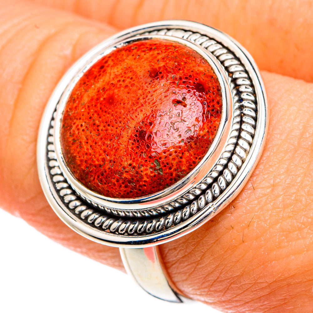 Sponge Coral Rings handcrafted by Anasilvercos - RING83385