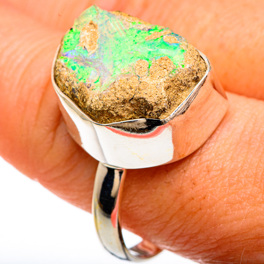Ethiopian Opal Rings handcrafted by Anasilvercos - RING83401
