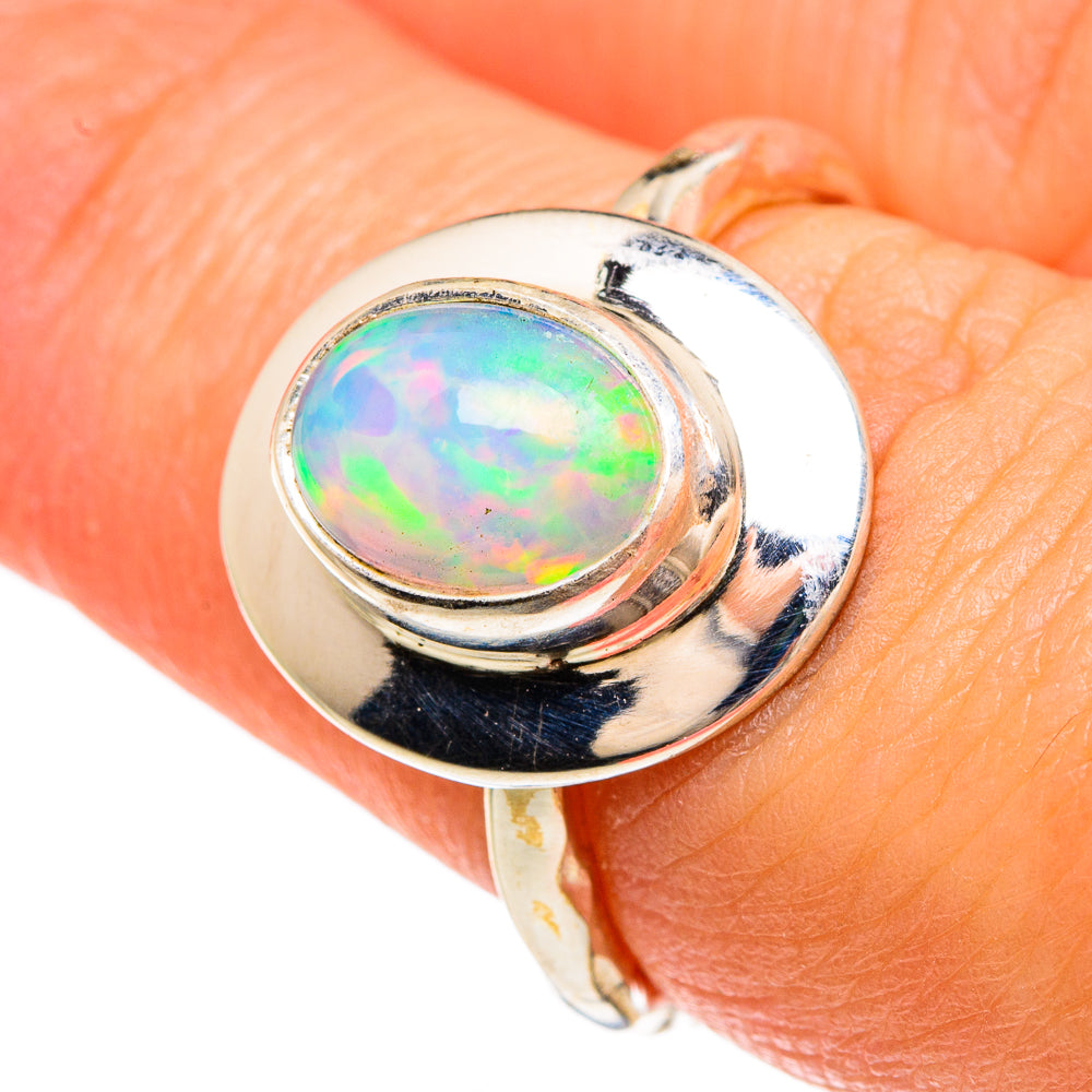 Ethiopian Opal Rings handcrafted by Anasilvercos - RING83402