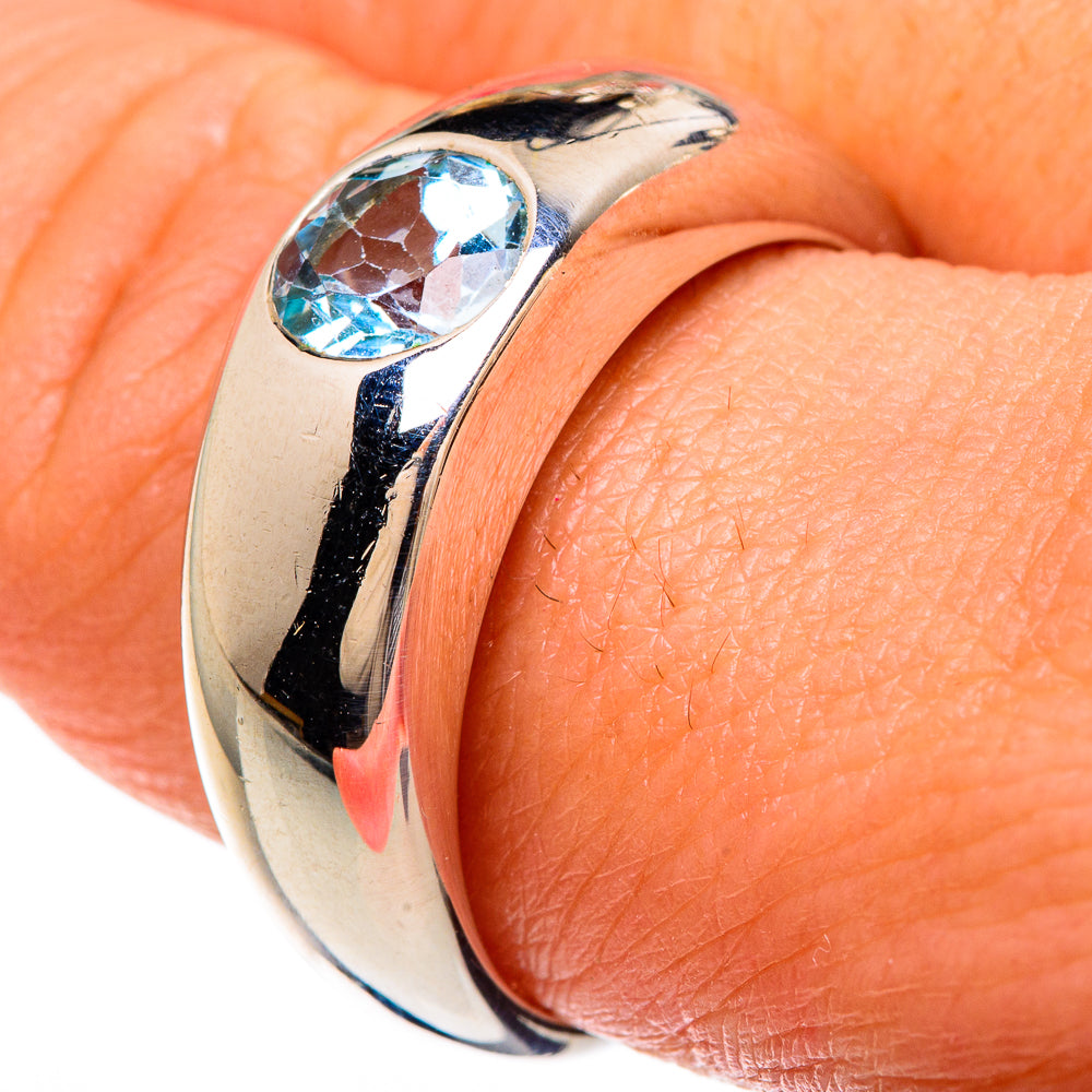 Blue Topaz Rings handcrafted by Anasilvercos - RING83409