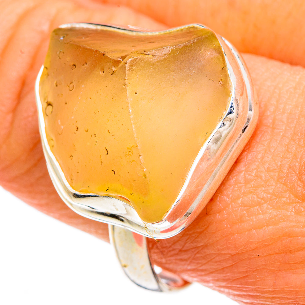 Libyan Glass Rings handcrafted by Anasilvercos - RING83424