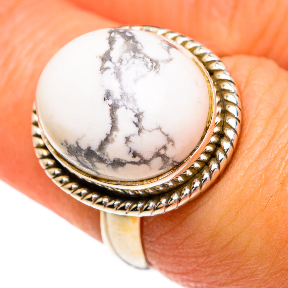 Howlite Rings handcrafted by Anasilvercos - RING83439