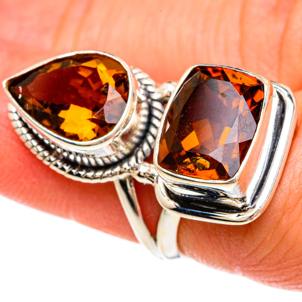 Mandarin Citrine Rings handcrafted by Anasilvercos - RING83461