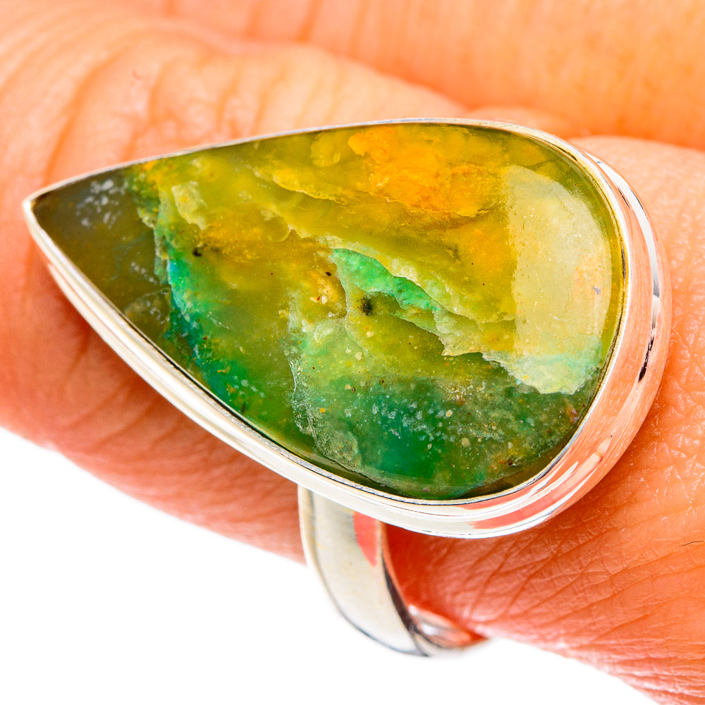 Peruvian Opal Rings handcrafted by Anasilvercos - RING83477