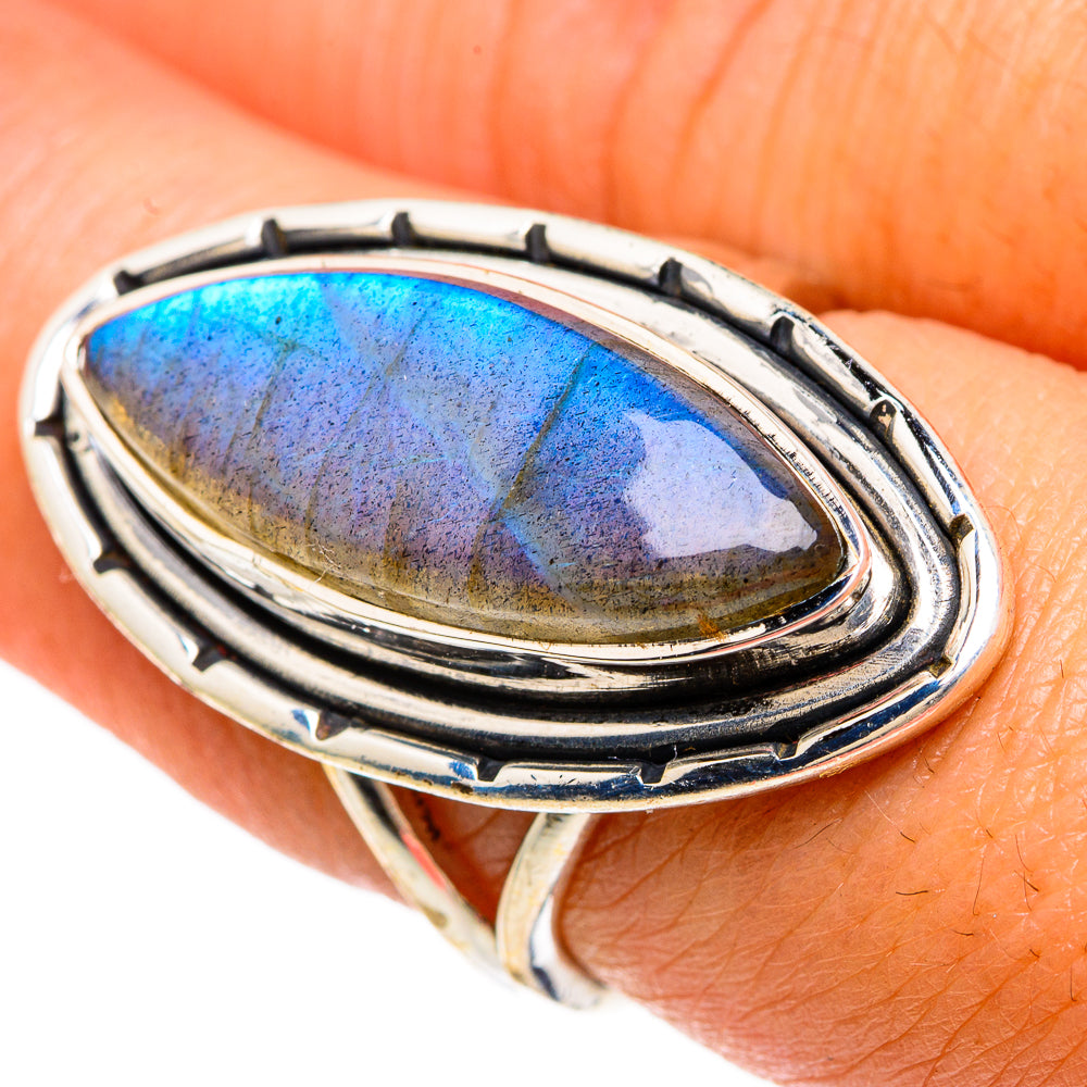 Labradorite Rings handcrafted by Anasilvercos - RING83486